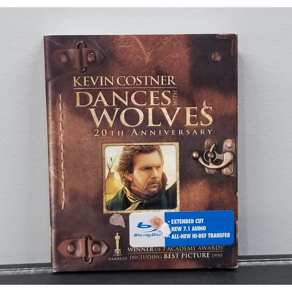 MGM Dances With Wolves Blu-ray 20th Anniversary Extended Cut New